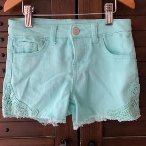 Cherokee mint green denim shorts sz S